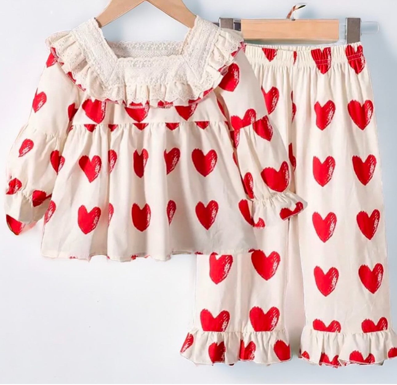 Red Love Heart Pyjamas